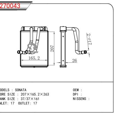 适用于HYUNDAI SONATA