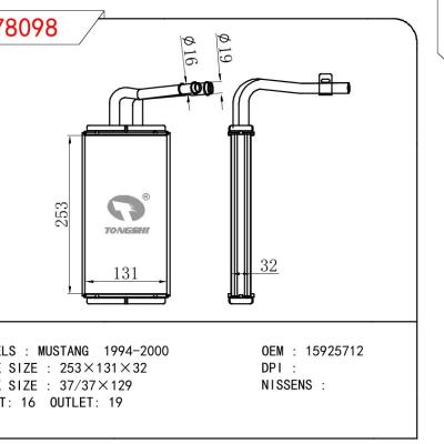 适用于FORD MUSTANG OEM:15925712