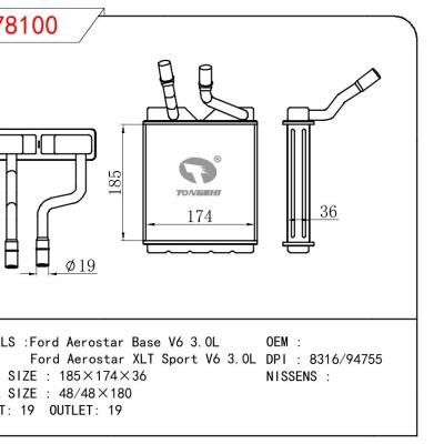 适用于FORD Ford Aerostar Base V6 3.0L/Ford Aerostar XLT Sport V6 3.0L