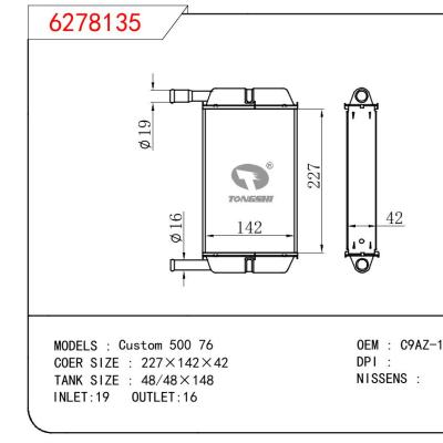 适用于FORD Custom 500 76 OEM:C9AZ-18476-A