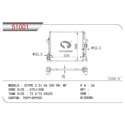 适用于JAGUAR STYPE 2.5I V6 24V