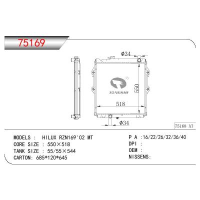 适用于TOYOTA HILUX RZN169