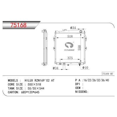 适用于TOYOTA HILUX RZN169