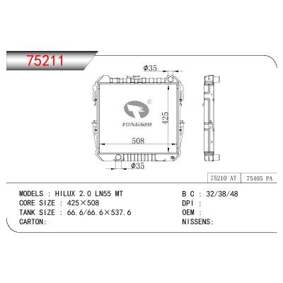 适用于TOYOTA HILUX 2.0 LN55