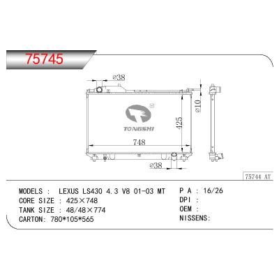 适用于TOYOTA LEXUS LS430 4.3 V8