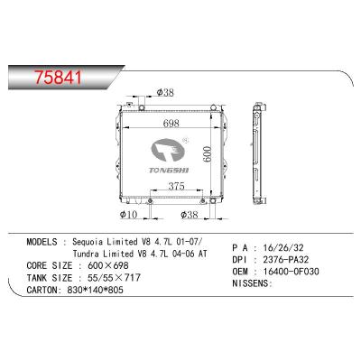 适用于TOYOTA SEQUOIA LIMITED V8 4.7L/TUNDRA LIMITED V8 4.7L OEM:16400-0F030/164000F030