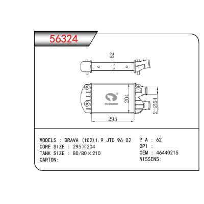 适用于FIAT BRAVA (182)1.9 JTD OEM:46440215