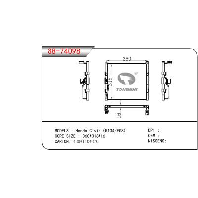 适用于HONDA Honda Civic（R134/EG8) OEM:80100-S7S-003