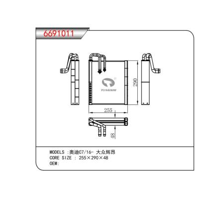 奥迪C7/16- 大众辉昂   