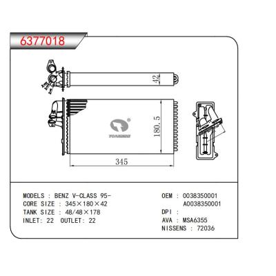  适用于BENZ V-CLASS 95- OEM:0038350001A,0038350001