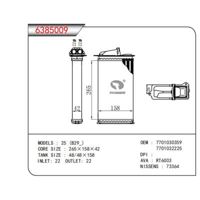  适用于25/(B29) OEM:7701030359,7701032225