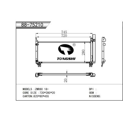 适用于   ZWR80 18-   冷凝器